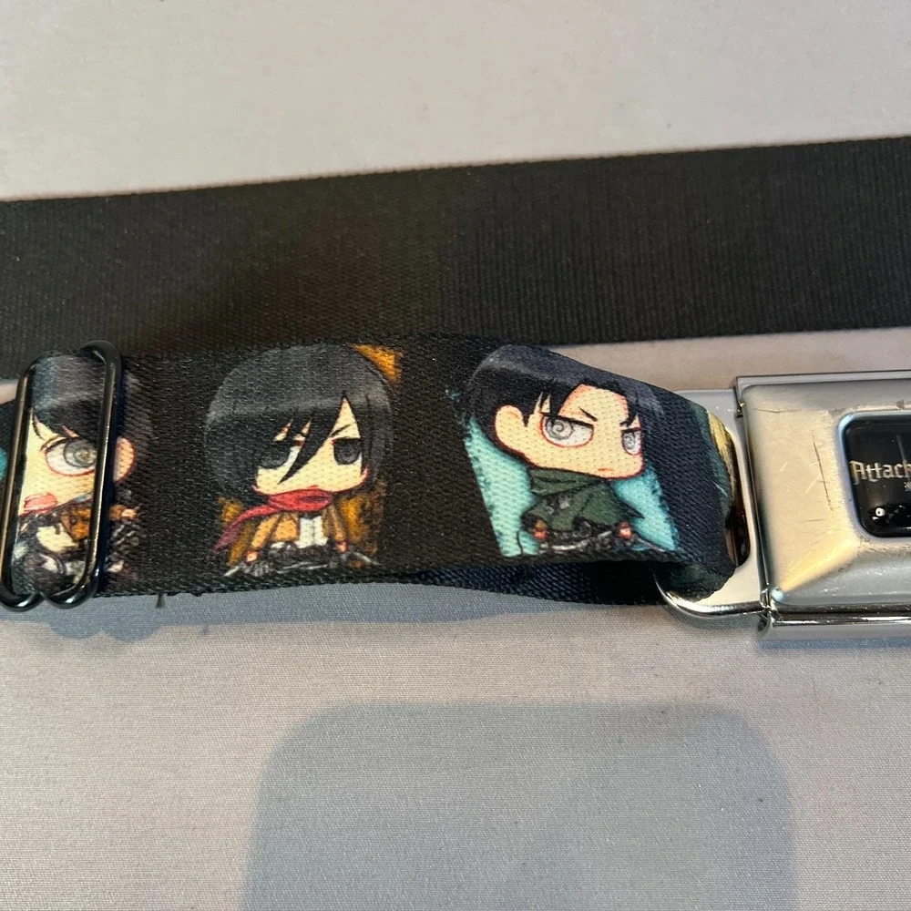 Buckle-Down Buckle-Up with Buckle-Down Attack on Titan Belt Unisex Multicolor
